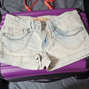 Hydraulic Light Wash Jean Shorts